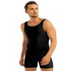 ACSUSS Men's Sleeveless One Piece Stretchy Sports Leotard Wrestling Singlet Bodysuit Underwear Black 3X-Large view 3