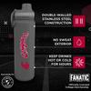 Campus Colors NCAA Stainless Steel Water Bottle - Twist on cap - 24 oz - Carry Clip - Keeps Your Drinks Hot or Cold for Hours (Washington State Cougars - Sport Gray) view 2