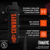 Campus Colors NCAA Stainless Steel Water Bottle - Twist on cap - 24 oz - Carry Clip - Keeps Your Drinks Hot or Cold for Hours (Oklahoma State Cowboys - Black) view 2