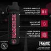 Campus Colors NCAA Stainless Steel Water Bottle - Twist on cap - 24 oz - Carry Clip - Keeps Your Drinks Hot or Cold for Hours (South Carolina Gamecocks - Black) view 2