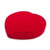 N'icePackaging 3 Qty - Premium Macaw-Red Flocked Velour Large Heart-Shaped Combo Jewelry Box view 3