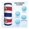 Costa Rica Flag Polyester Flag Neck Gaiter Face Mask, Sun Dust Protection Neck Wraps Balaclava, Reusable Masks Scarf Bandana Multicolor view 4