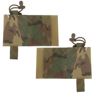 Cummerbund Side 5.56 Mag Holder Radio Pouch with Hook and Loop Tactical Magazine Expander Wing Holster for Chest Rig Vest 2 pcs