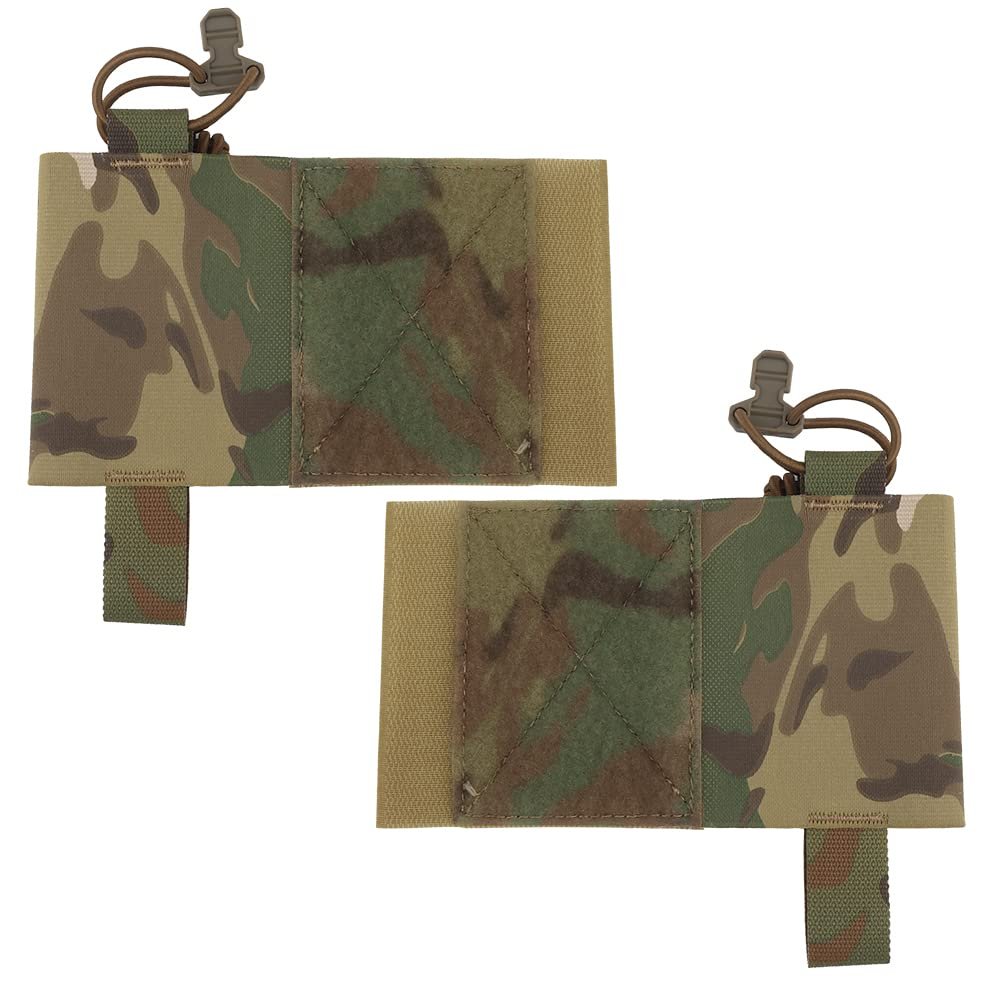 Cummerbund Side 5.56 Mag Holder Radio Pouch with Hook and Loop Tactical Magazine Expander Wing Holster for Chest Rig Vest 2 pcs