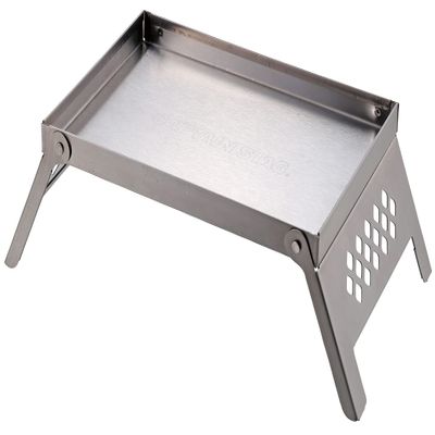 Captain Stag UG-3297 Bonfire Stand, Mini Table, Kamado Dai, For B6 Types, Stainless Steel