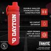 Campus Colors NCAA Stainless Steel Water Bottle - Twist on cap - 24 oz - Carry Clip - Keeps Your Drinks Hot or Cold for Hours (Dayton Flyers - Red) view 2