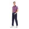 Golf Shirts for Men Dry Fit Short Sleeve Moisture Wicking Print Performance Sport Casual Men Polo Shirts Sorbet Flagpole view 2