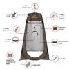 Your Choice Pop Up Privacy Shower Tent - Portable Changing Tent for Camping, Beach & Hiking - 6.2FT Lightweight with Carry Bag, Quick Setup & Full Coverage - Brown view 3