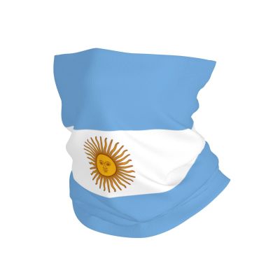 Summer Face Mask Breathable Sun Protection Flag of Argentina Neck Gaiter for Fishing Hiking Camping Outdoors Versatile Headwrap Multicolor