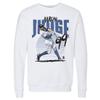500 LEVEL Aaron Judge Sweatshirt (Crew Sweatshirt, XX-Large, White) - Aaron Judge Power B view 1