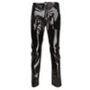 YONGHS Men's Faux Leather Pants Punk 80's Rock Leggings Trousers Tight Gothic Motorcycle Biker Pants Black B Medium view 3