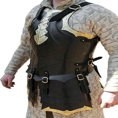 ARTIZANSTORE Medieval Dark Steel Breastplate Fantasy Cuirass Knight Armor Breastplate halloween costume