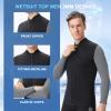 REALON Top Wetsuit Jacket for Men Women Youth Front Zip Thermal Swim Wet Suit 2mm 3mm Neoprene Long Sleeves Shirts for Surfing Diving Kayaking view 2