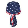Skull Cap Pirate Hat Doo Rags Bandana Biker Cooling Under Helmet Head Wraps for Women Men Cycling USA Flag view 3