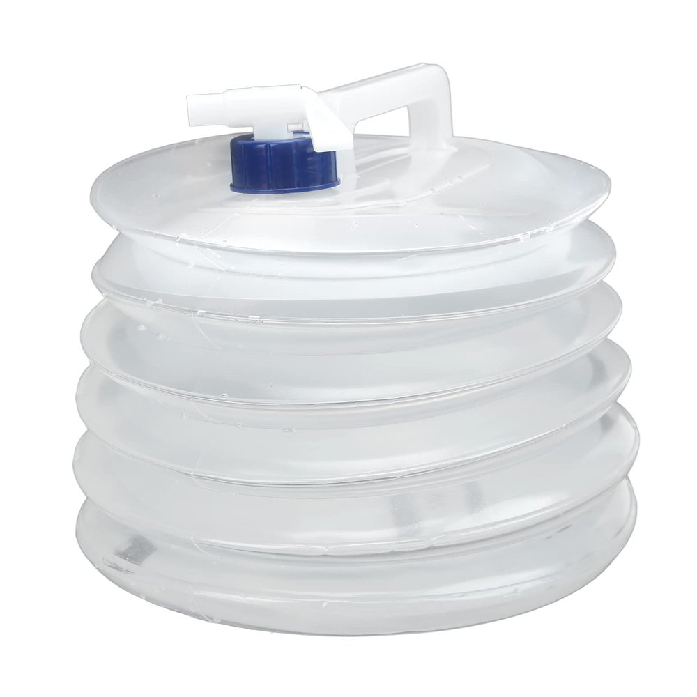 Aramox Foldable Water Container, Collapsible Water Container with Spigot Portable Water Storage Jug Carrier for Outdoor Camping Hiking Climbing(10L)