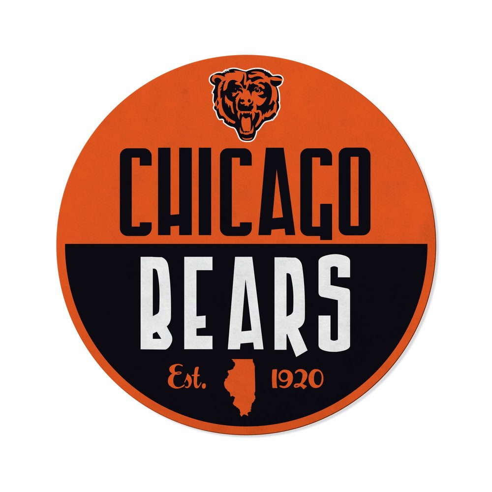 Rico Industries NFL Football Chicago Bears Classic Shape Cut Pennant - Home and Living Room Dcor - Soft Felt EZ to Hang