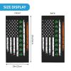 Irish American USA Flag Neck Gaiter Face Mask, Sun Dust Protection Neck Wraps Balaclava, Reusable Masks Scarf Bandana Multicolor view 2