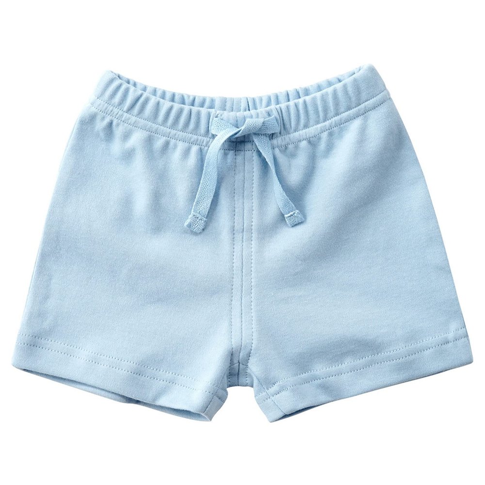 YOOJIA Unisex Toddlers Baby Boy Girl Cotton Shorts Knit Pull On Short Pants Summer Casual Bottoms Blue 6-12 Months