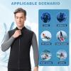 REALON Top Wetsuit Jacket for Men Women Youth Front Zip Thermal Swim Wet Suit 2mm 3mm Neoprene Long Sleeves Shirts for Surfing Diving Kayaking view 4