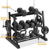 Dumbbell Rack, Bongkim Dumbbell Set with Rack Stand, Dumbbells Weights Rack for Home Gym, Weight Rack for Dumbbells, Kettlebells, and Weight Plates 1100LBS view 2
