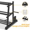 Dumbbell Rack, Bongkim Dumbbell Set with Rack Stand, Dumbbells Weights Rack for Home Gym, Weight Rack for Dumbbells, Kettlebells, and Weight Plates 1100LBS view 3