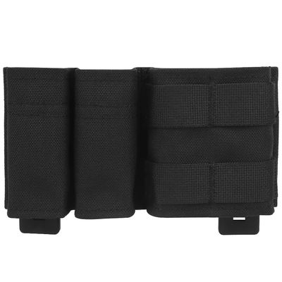 5.56 Mag Pouch Double 9mm MOLLE Magazine Pouch Set Tactical Placard with Quick Release Insert for Chest Rig Vest