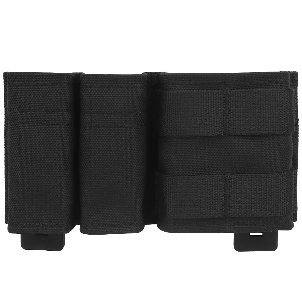 5.56 Mag Pouch Double 9mm MOLLE Magazine Pouch Set Tactical Placard with Quick Release Insert for Chest Rig Vest