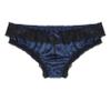 Hedmy Men's Satin Frilly Sissy Crossdress Ruffled Bloomers Burlesque Panties Sissy Pouch Briefs Dark_Blue A X-Large view 3