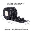 WARM BODY COLD MIND 3 Black Tape Rolls + Liquid Chalk 250 ml Bundle for Weightlifting, Powerlifting, Strength Deadlift Training view 3