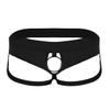 Lejafay Men's Athlelic Supporter Performance Jockstrap Underwear Sports Briefs Cut Out Y-Back Black A XX-Large view 2