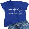 XX-Large Royal Women Faith Hope Love Christian Jesus Gift Idea T-Shirt view 1