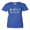 XX-Large Royal Women Faith Hope Love Christian Jesus Gift Idea T-Shirt view 3
