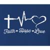 XX-Large Royal Women Faith Hope Love Christian Jesus Gift Idea T-Shirt view 4