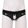 Lejafay Men's Athlelic Supporter Performance Jockstrap Underwear Sports Briefs Cut Out Y-Back Black A Medium view 3