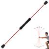 DYK&NX Detachable Fat Burning Elastic Bar, Elastic Fitness Bar for Vibration Training, Deep Muscles, Flexible, Fibreglass, 160 cm (Color : Red) view 1