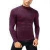 Men's Compression Shirts Long Sleeve Athletic Workout Tops Gym Running Tops Undershirts Active Sports Baselayers Wine view 2