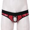 Lejafay Men's Athlelic Supporter Performance Jockstrap Underwear Sports Briefs Cut Out Y-Back Red A X-Large view 2