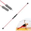 DYK&NX Exercise Swing Stick with Counting, High Frequency Training Bar Elastic Bar, High-Frequency Vibration Exercise Stick for Workout Weight Muscle Training Yoga Pilates (Color : Red) view 1