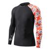 ADOREISM Men's Quick-Dry UPF 50+ Sun Protection Long Sleeve Rash Guard (Bee Together, 2XL) view 1