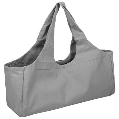 Lairun Yoga Mat Bag Large Capacity Yoga Bags and Carriers for Women with Side Pocket Canvas Light Durable Oversized Fits All Size Mats Multipurpose Storage Bag for Diaper Bag Travel Bag(grey)