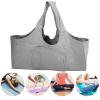 Lairun Yoga Mat Bag Large Capacity Yoga Bags and Carriers for Women with Side Pocket Canvas Light Durable Oversized Fits All Size Mats Multipurpose Storage Bag for Diaper Bag Travel Bag(grey) view 3