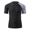 ADOREISM Men's Rash Guard Short Sleeve Quick-Dry UPF 50+ Sun Protection Compression Swim Shirts for Men (Chapped, 3XL) view 2