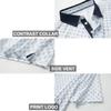 Golf Shirts for Men Dry Fit Short Sleeve Moisture Wicking Print Performance Sport Casual Men Polo Shirts view 4
