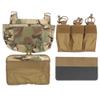 G-Hook DOPE Front Flap Double Stack Abdominal Fanny Pack Triple Magazine Insert Pouch for Tactical Chest Rig Vest Cp view 2