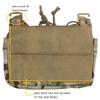 G-Hook DOPE Front Flap Double Stack Abdominal Fanny Pack Triple Magazine Insert Pouch for Tactical Chest Rig Vest Cp view 3