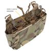 G-Hook DOPE Front Flap Double Stack Abdominal Fanny Pack Triple Magazine Insert Pouch for Tactical Chest Rig Vest Cp view 4