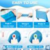 MENOLY 50 Pack Cooling Towels, Cooling Towels for Neck and Face, Sweat Microfiber Towel Soft Breathable Towel for Gym, Yoga, Camping, Running, Fitness, Workout & More Activities view 4
