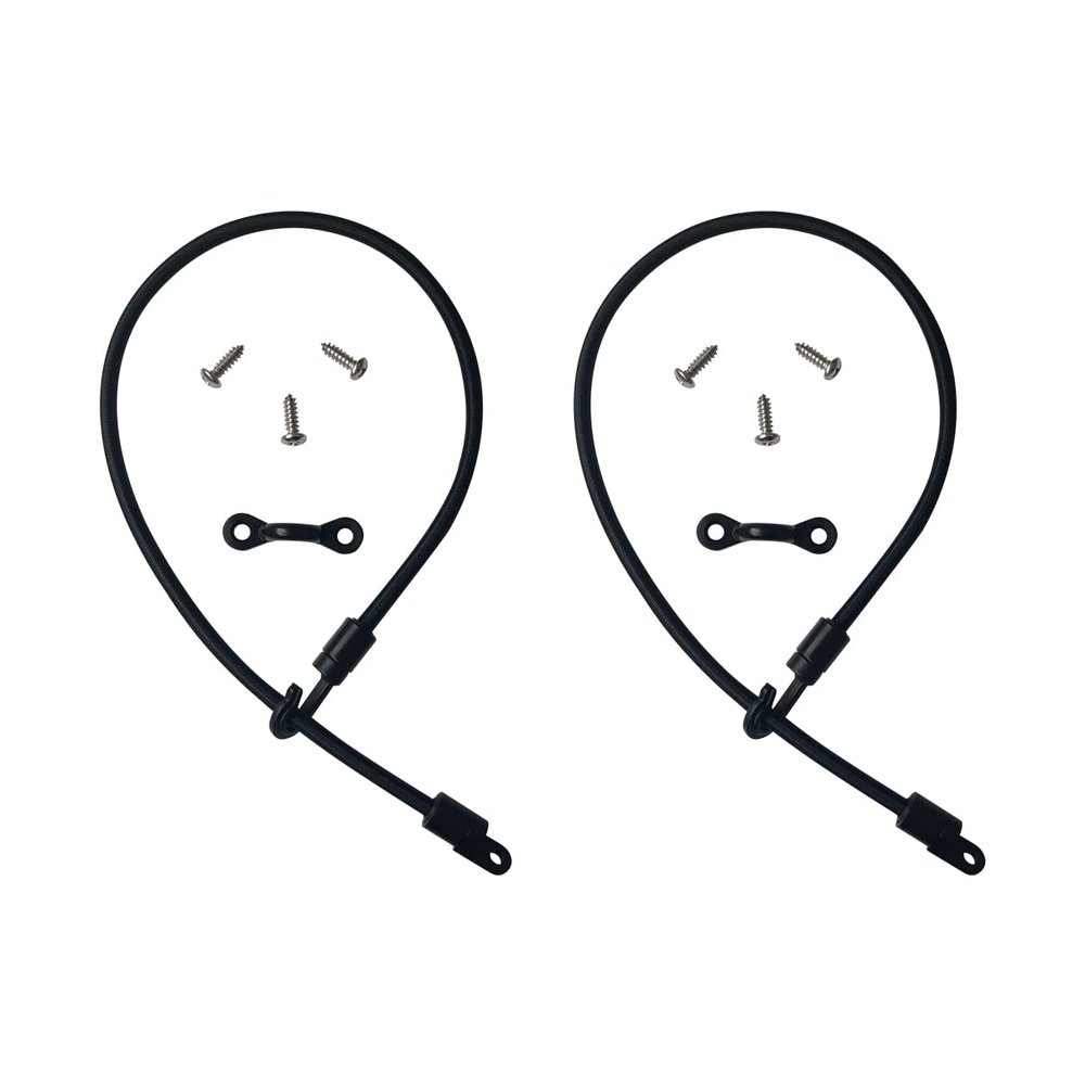 2Pcs Deck Mount Connector Elastic Rope Bungee Rod Strap Holder for Fishing Boat Kayak Strap Rod Hold Down Strap