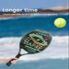 Beach Tennis Racket Carbon,Beach Tennis Paddle with EVA Memory Foam Core,22mm Sand Grit Surface Racquet Paddle 28 Holes Professional Padel with Cover Bag (Green) view 2