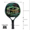 Beach Tennis Racket Carbon,Beach Tennis Paddle with EVA Memory Foam Core,22mm Sand Grit Surface Racquet Paddle 28 Holes Professional Padel with Cover Bag (Green) view 4